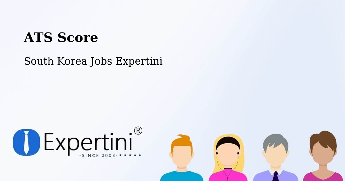 Resume ATS Score & Job Description Match Tool – Busan - South Korea Jobs Expertini