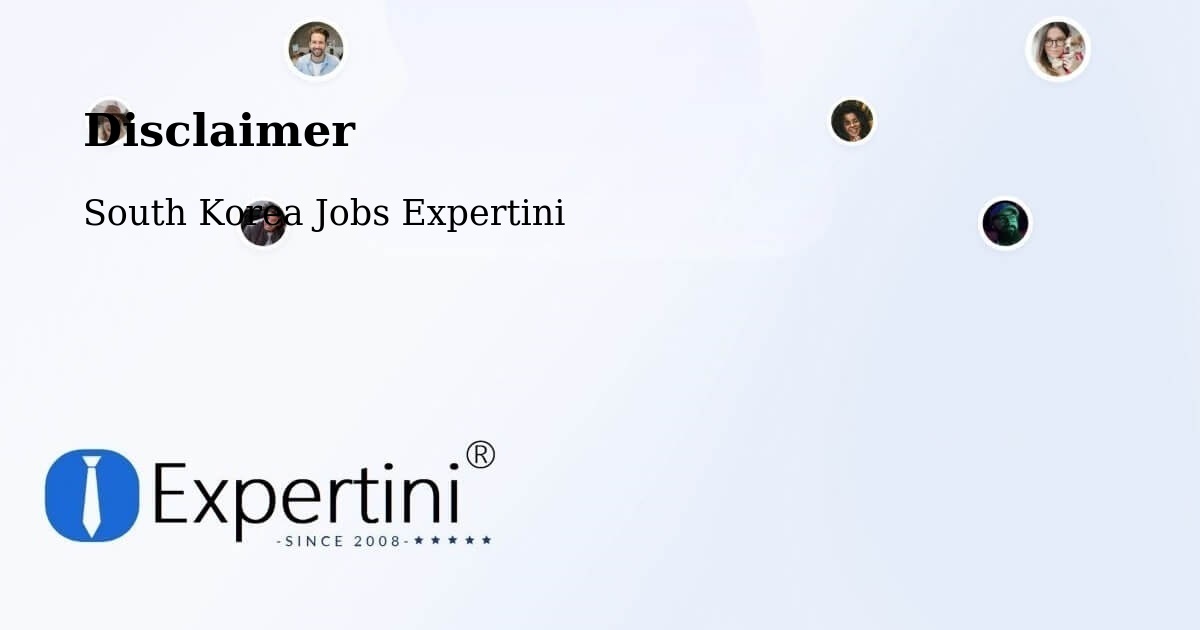 Disclaimer – Busan - South Korea Jobs Expertini