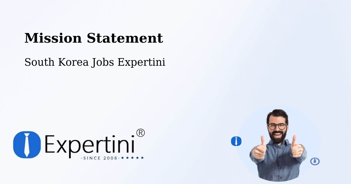 Corporate Mission – Busan - South Korea Jobs Expertini