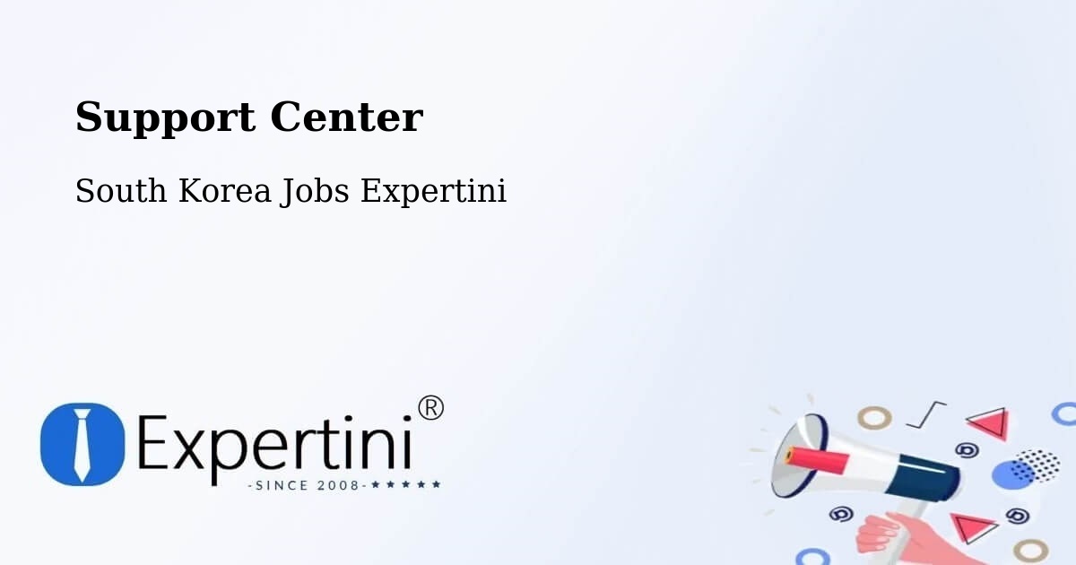 Support Services – Busan - South Korea Jobs Expertini