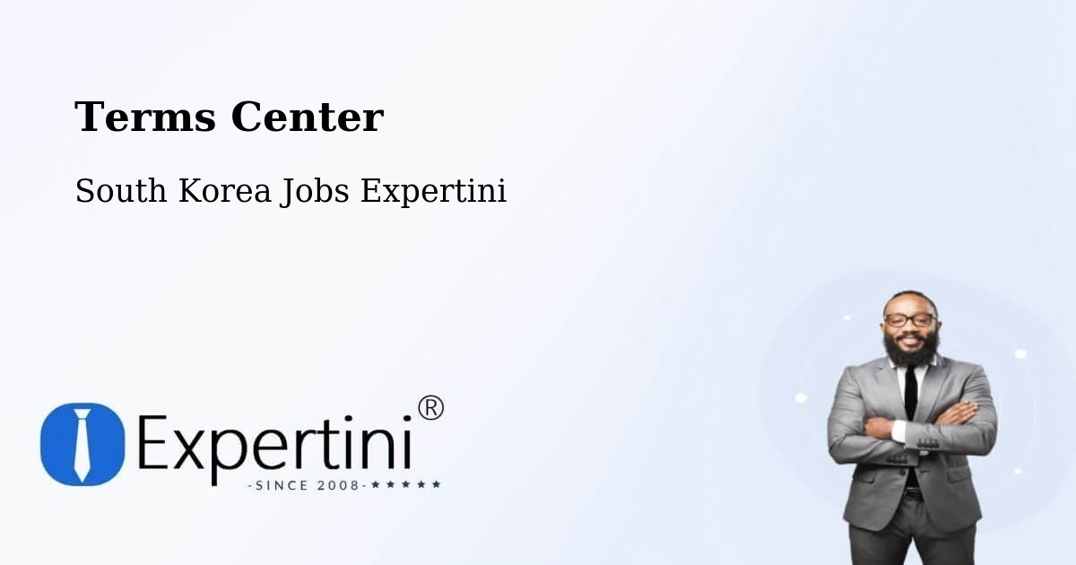 Terms of Service – Busan - South Korea Jobs Expertini